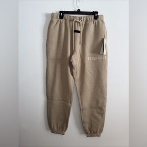 Fear of God Essentials Sweatpants – Dusty Beige Colorway – Size M – NWT